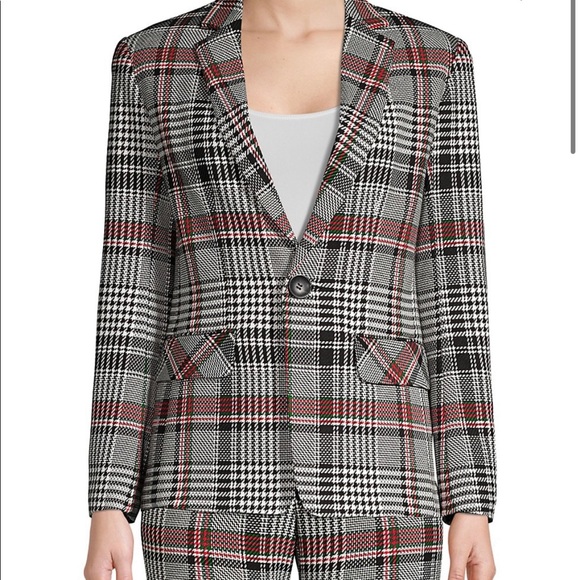 Trina Turk Habanero Plaid Jacket - worn once for about an hour - Picture 1 of 6